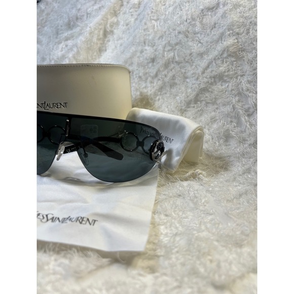 NWOT Yves Saint Laurent Sunglasses Shield Visor Designer Frames model 6115/S - Picture 4 of 9